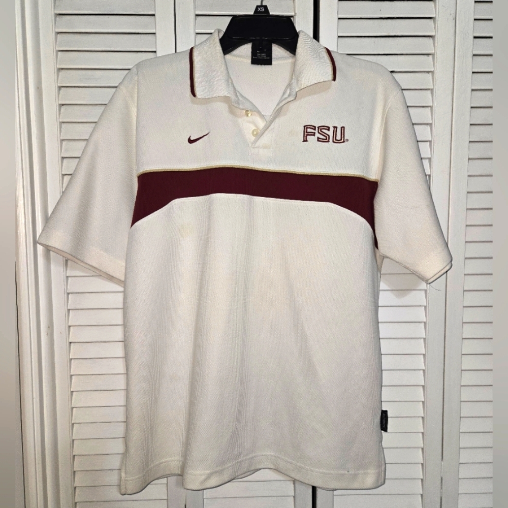 Nike FSU Men's S Dri-fit Polo Shirt Vintage